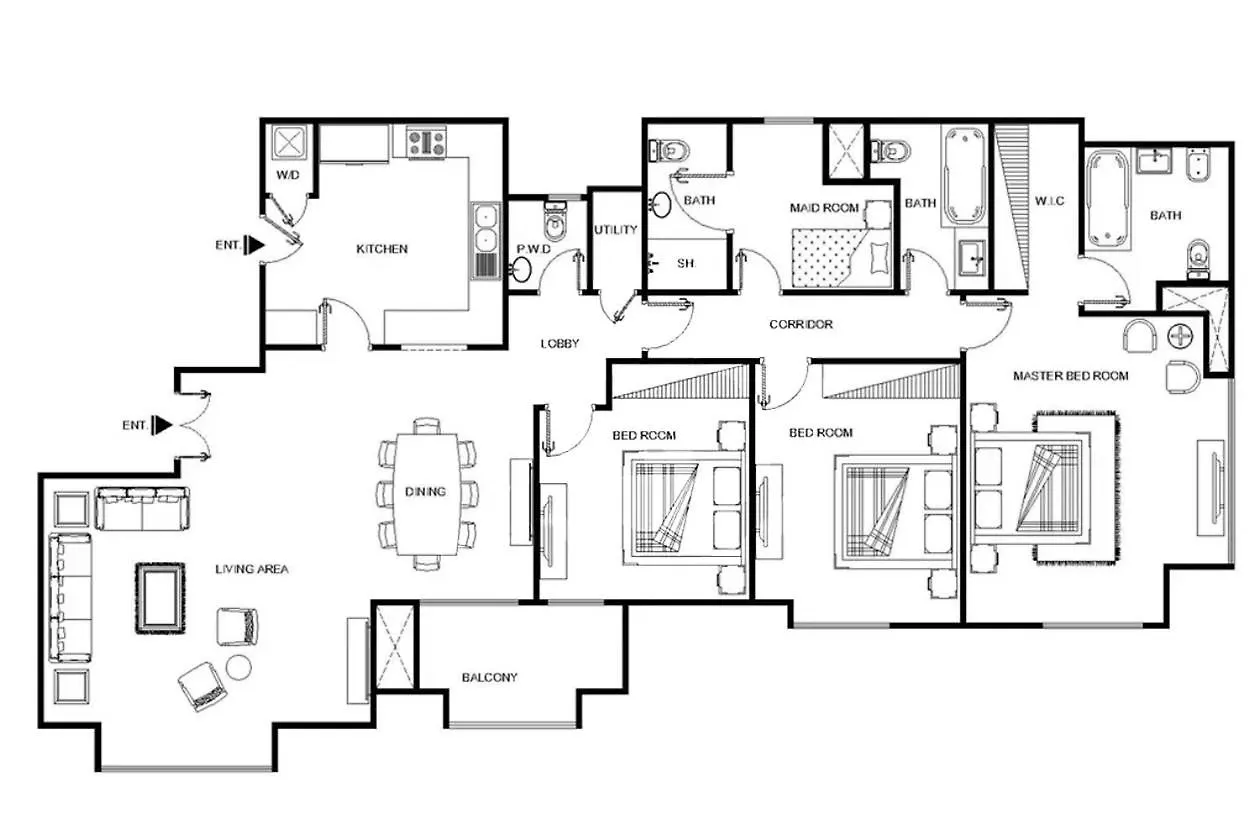 Lux The Luxurious Central Jbr Suite 2 Dubai United Arab Emirates